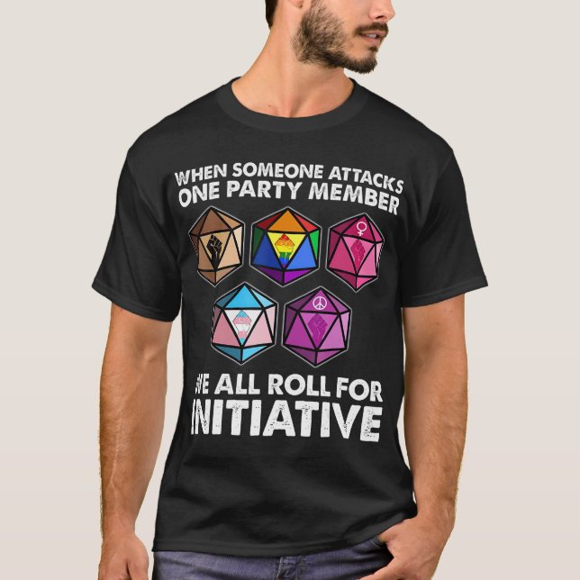 When someone attacks one party member we roll T-Shirt (Front)