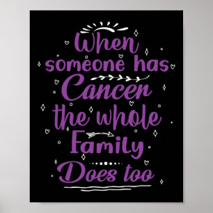 When Someone Has Cancer The Whole Family Does Too Poster