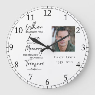 When Someone You Love Becomes Quote  Large Clock