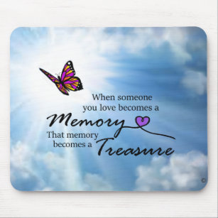When someone you love, butterfly mouse pad