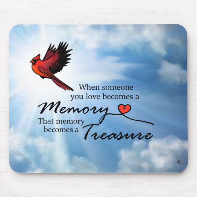 When someone you love, Cardinal Mouse Pad (Front)