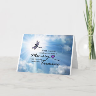 When someone you love, dragonfly card