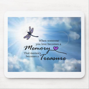 When someone you love, dragonfly mouse pad