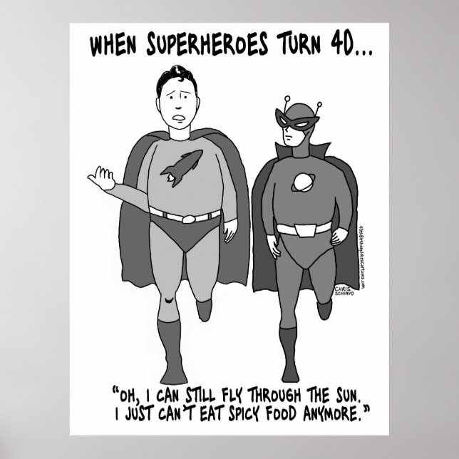 When Superheroes Turn 40 Poster (Front)