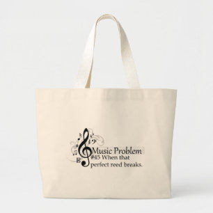 When that perfect reed breaks. large tote bag