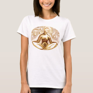 When the breath wanders the mind also is unsteady. T-Shirt