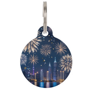 When the Lights Begin to Fall Pet Tag