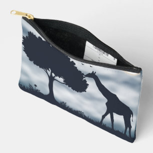 When the Moon Whispers to the Giraffe Accessory Pouch