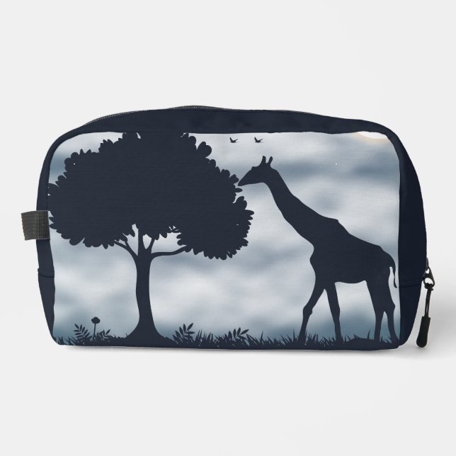 When the Moon Whispers to the Giraffe Dopp Kit (Front)