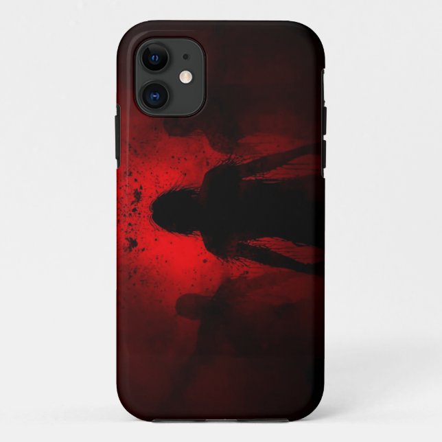 When the Night Screams in Red Case-Mate iPhone Case (Back)