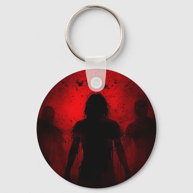 When the Night Screams in Red Key Ring (Front)