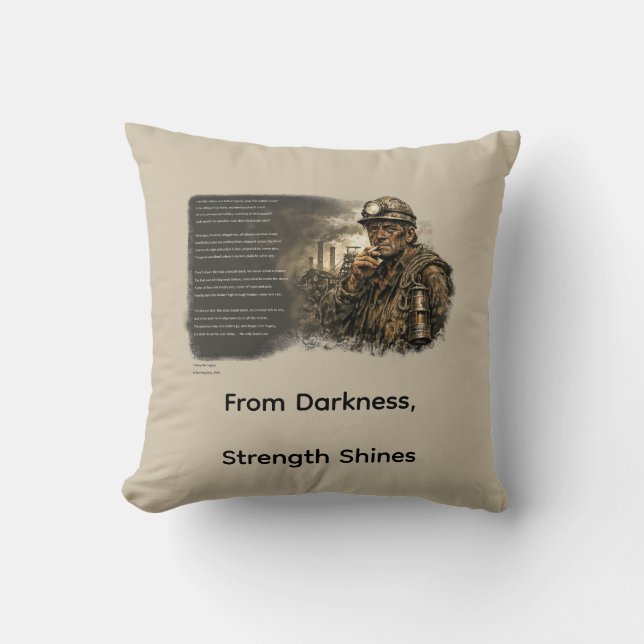 When the Pits Fell Silent Cushion (Front)
