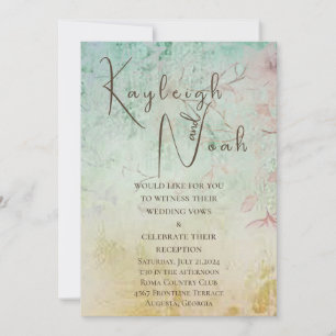 “When the Sun Shines” Flat Wedding Invitation