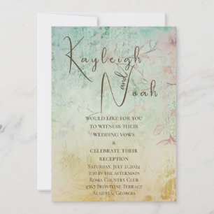 “When the Sun Shines” Flat Wedding Invitation