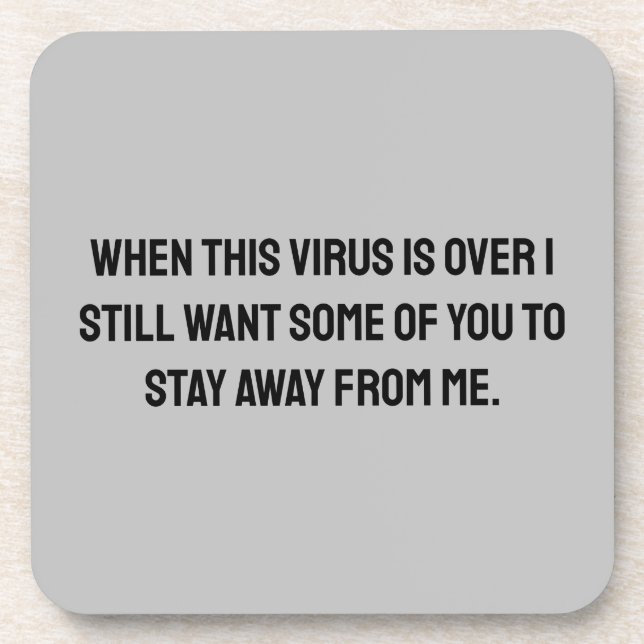 When this virus is over 2020 humour coaster (Front)