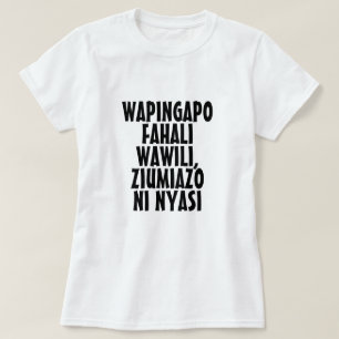 When two bulls fight, it is the grass that suffer T-Shirt