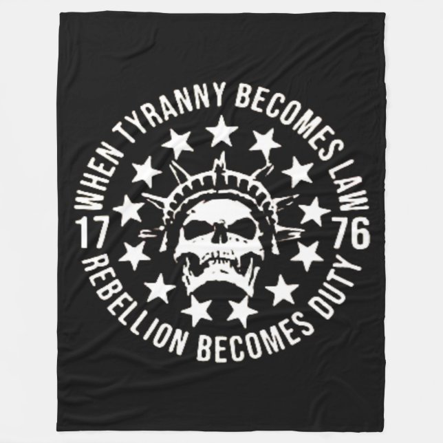 WHEN TYRANNY BECOMES LAW FLEECE BLANKET (Front)