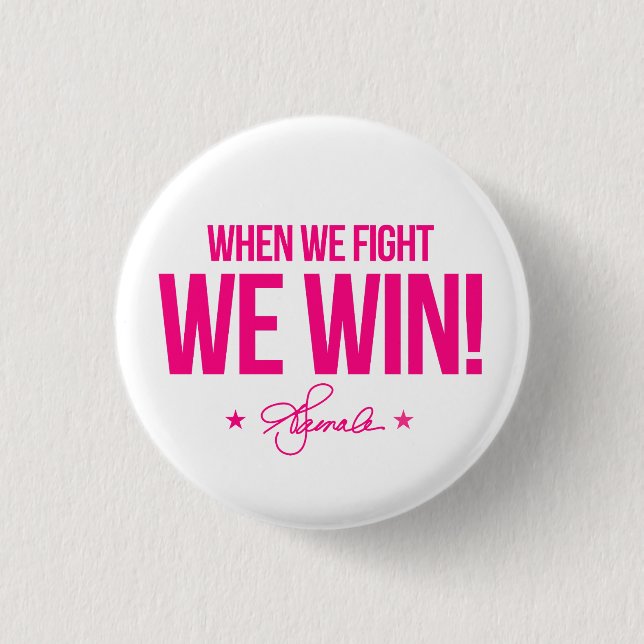 When we fight we win - Kamala 3 Cm Round Badge (Front)