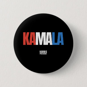 When We Fight We Win Kamala Harris For President D 6 Cm Round Badge