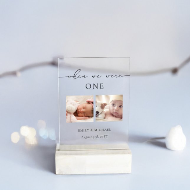 When We Were Age Wedding Table Number Sign (Creator Uploaded)