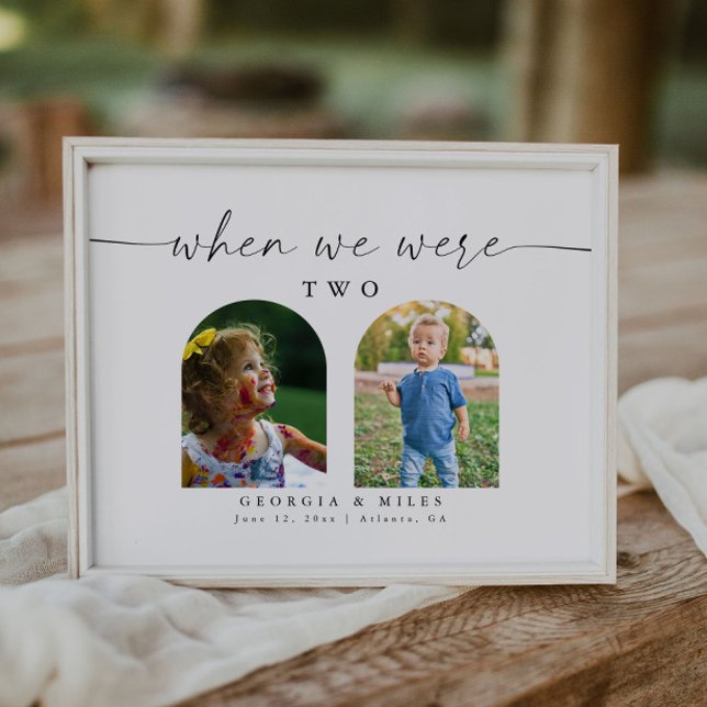 When We Were Baby Picture Wedding Table Number (Creator Uploaded)