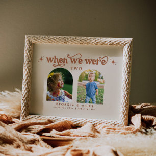 When We Were Baby Picture Wedding Table Number