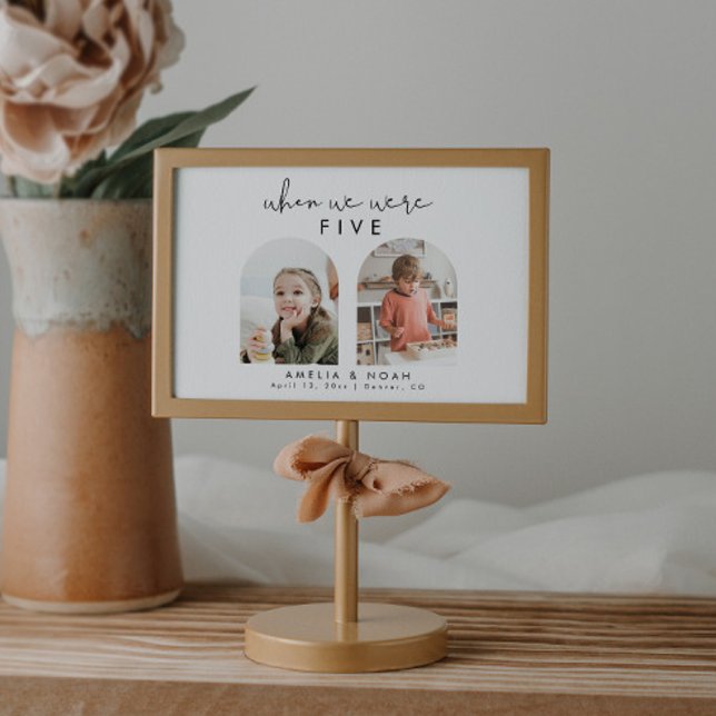 When We Were Baby Picture Wedding Table Number (Creator Uploaded)