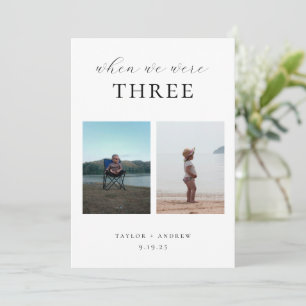 When We Were Photo Wedding Table Number