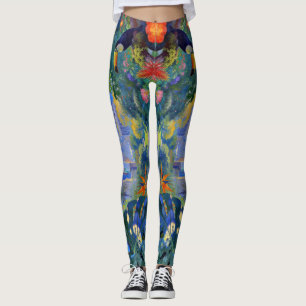 When Wildlife Watches Manhattan – A Cityscape Leggings