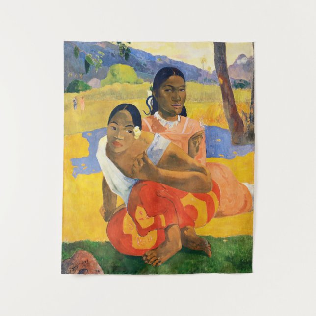 When Will You Marry? Paul Gauguin Tapestry (Front)