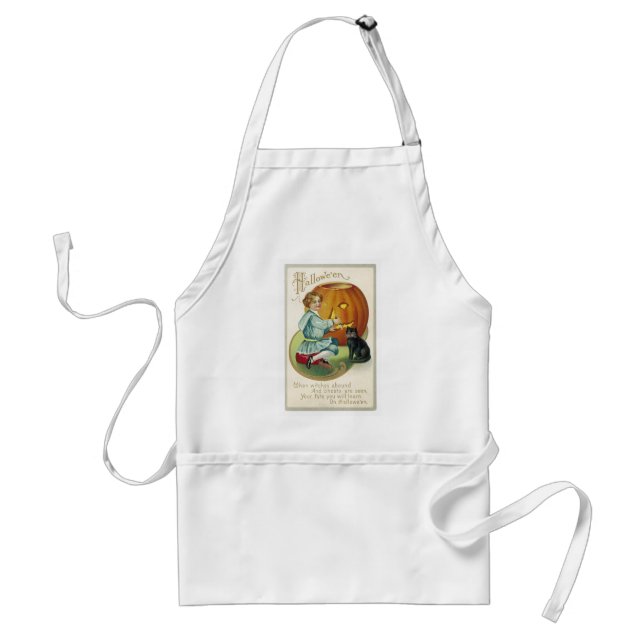 When Witches Abound at Halloween Standard Apron (Front)