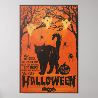 When Witches Go Riding And Black Cats Are Seen Poster