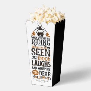 When witches go riding halloween quote favour box