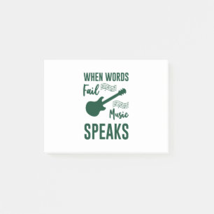 When Words Fail Music Speak Post-it Notes