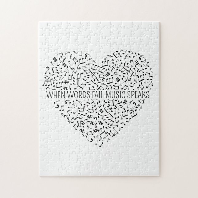 When Words Fail Music Speaks Jigsaw Puzzle (Vertical)
