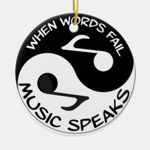 When Words Fail, Music Speaks Ornament