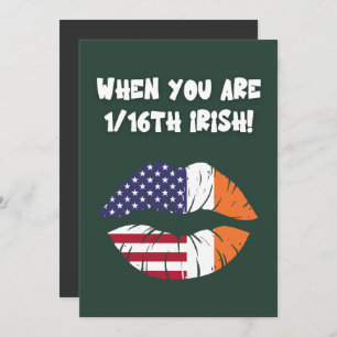 When you are American but 1/16th Irish!  Holiday Card