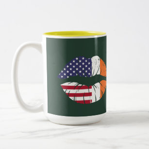 When you are American but 1/16th Irish!   Two-Tone Coffee Mug