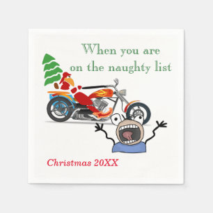 When you are on Santa’s Naughty List Napkin