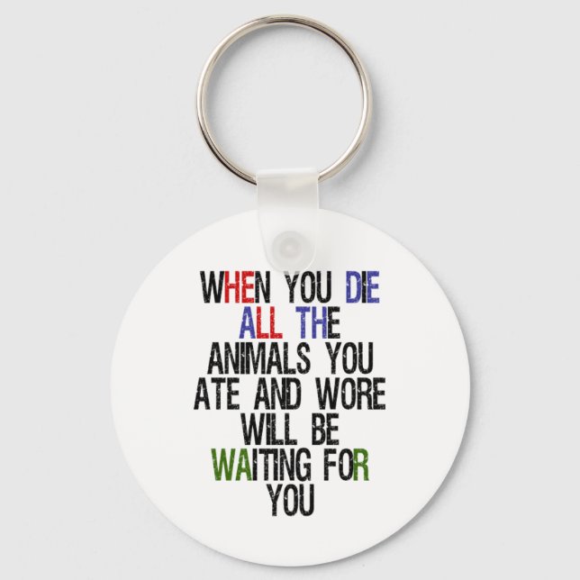 When You Die 1 Key Ring (Front)