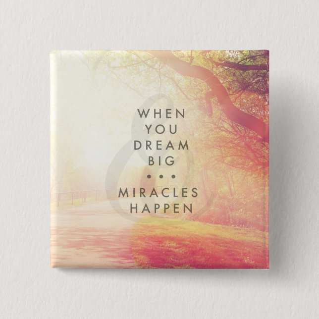 When You Dream 15 Cm Square Badge (Front)