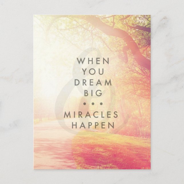 When You Dream Postcard (Front)