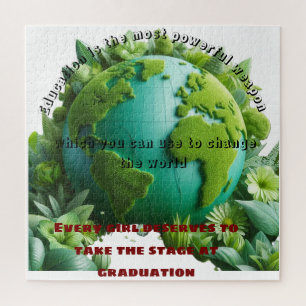 When you educate a girl, you educate a nation jigsaw puzzle