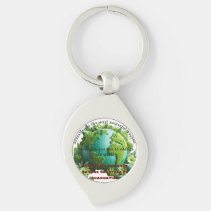 When you educate a girl, you educate a nation key ring