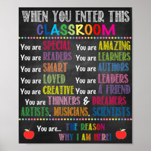 When You Enter This Classroom Printable Poster
