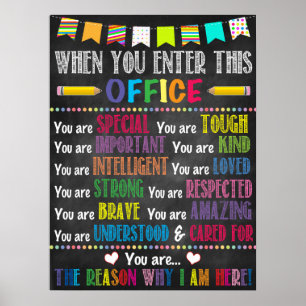When You Enter This Office School Counsellor Poster