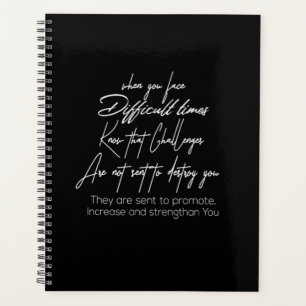 when you face difficult times know that challenge planner