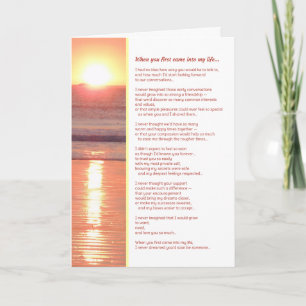 When you first came into my life...Romance Card