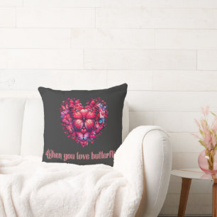 When you love butterflies cushion