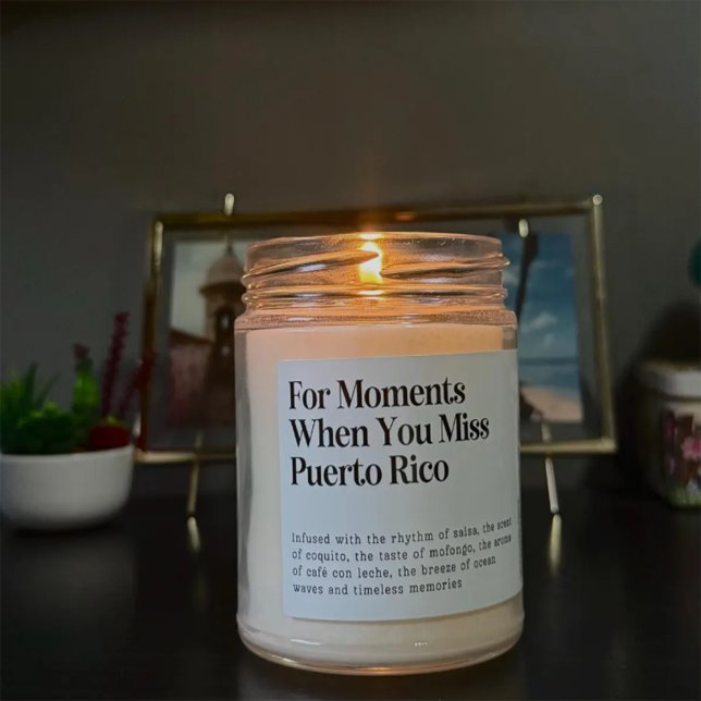 When You Miss Puerto Rico Candle Label (Creator Uploaded)